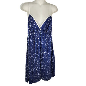 Victoria's Secret Slip Dress Nightgown Womens Large Baby Doll Stars Starry Night